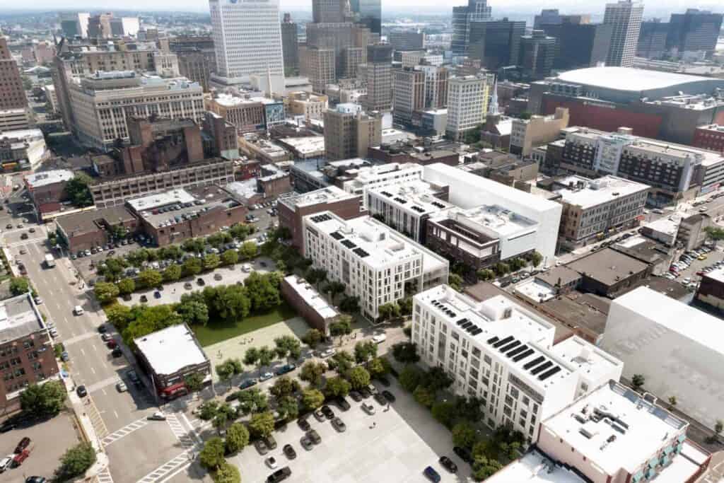 Aerial view with bldg4  Newark rendering header 4.3