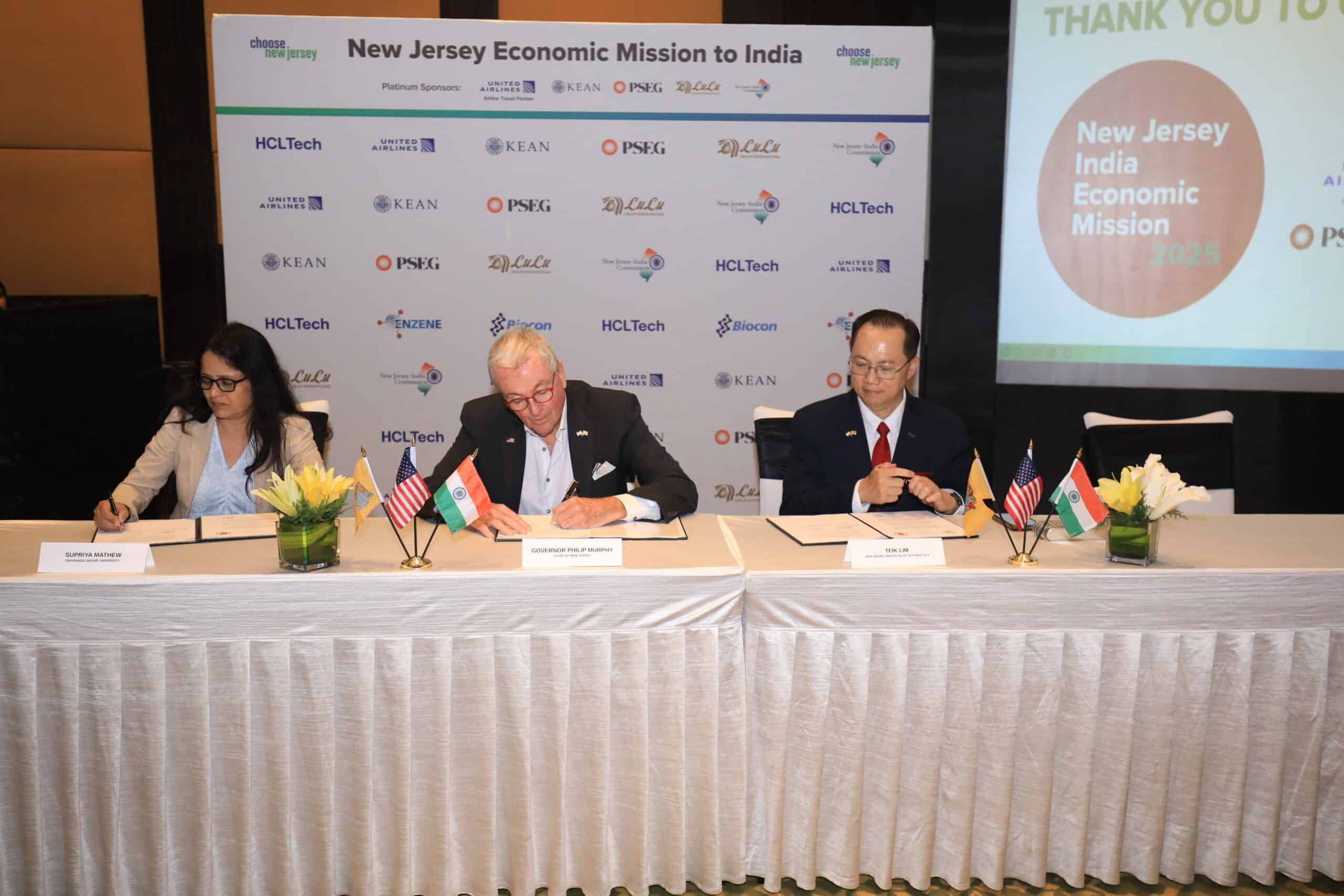 NJIT signs MOU in India