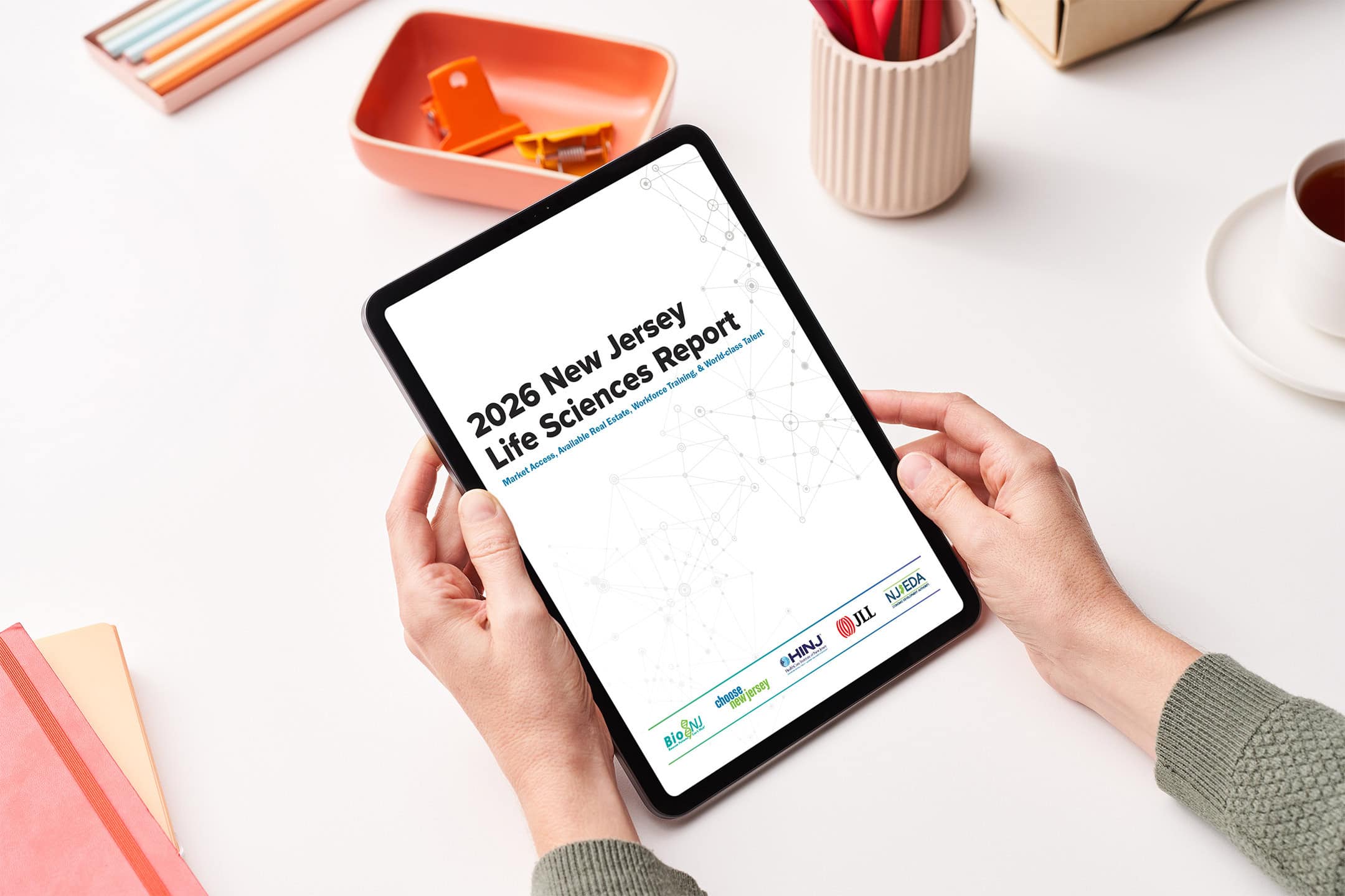Life Sciences Report Tablet mockup
