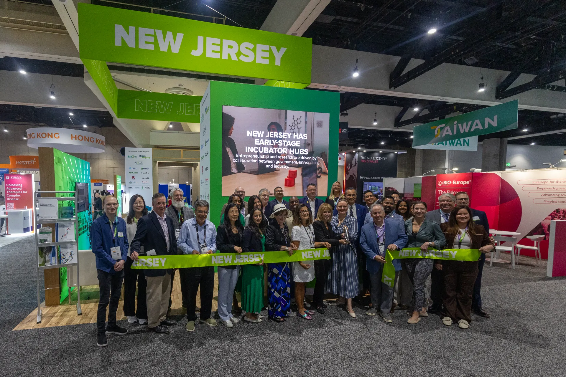 BIO Booth Ribbon Cutting